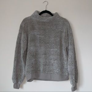 Fluffy Mock Neck Sweater